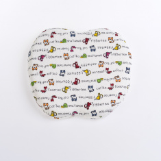 ФАБРИКА ОБЛАКОВ Подушка детская БАБОЧКА съёмный чехол до 1 года Молочный