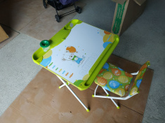 НИКА Набор мебели с Медвежонком стол + парта + мольберт (уценка)