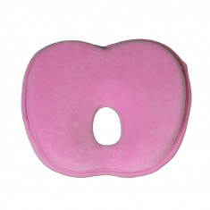 ФАБРИКА ОБЛАКОВ Подушка детская БАБОЧКА съёмный чехол до 1 года Розовый