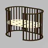 ВЕДРУС Кровать детская ОЛИВИЯ овальная 3в1