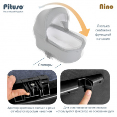 PITUSO Коляска 1 в1 Nino
