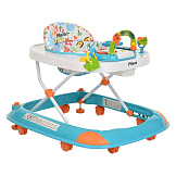 PITUSO Ходунки Тигруля (8 силик.колес,игр.муз.панель,2стоппера)  Blue/Голубой