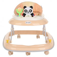 BAMBOLA Ходунки Panda (6 силик.кол,игр.,муз) Apricot/Бежевый