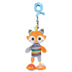 BIBA TOYS Игрушка-подвеска на прищепке Лисенок Фокс, 36*12 см