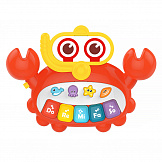 HUANGER  Игрушка развивающая - Пианино Краб,18*3,6*13 см (свет,звук)