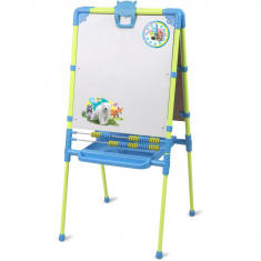 НИКА Доска знаний-мольберт двусторонний Пушистая Азбука