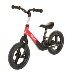 PITUSO Беговел ROCKET, MAGNESIUM,Красно-черный/Black+Red,колеса EVA 12"