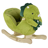 PITUSO Качалка (с сиденьем) Дино+игрушка, плюш.,муз.,Зеленый, 61*32*52см