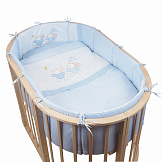 PITUSO Комплект для овальной кроватки на лужайке 6 пр.
