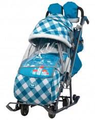 НИКА Cанки-коляска НИКА ДЕТЯМ 7 Капри в клетку