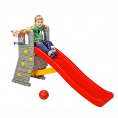 Горка БАШНЯ беж/крас/жел 148x40x28 EDU PLAY