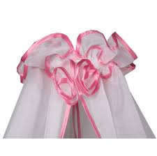 BAMBOLA Балдахин для детской кроватки 150*400 Розовый