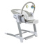 PITUSO Стул для кормления 3 в1 электрокачели/стул/бустер Light gray/Светло-серый+KD4022 тарелка