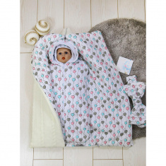 АРГО Конверт на выписку и прогулку Bunnyphant Белый