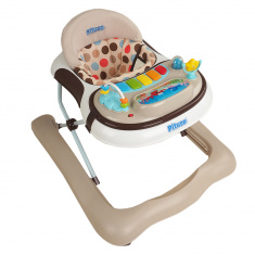 PITUSO Ходунки-ТРЕНЕР АКВАРИУМ Бежевый 6 колес