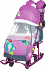 НИКА Cанки-коляска НИКА ДЕТЯМ 7-2 Коллаж-снеговик орхидея