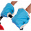 BAMBOLA Муфты-варежки для коляски (лайт) Голубые