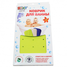 ROXY-KIDS Антискользящий резиновый коврик для ванны Салатовый